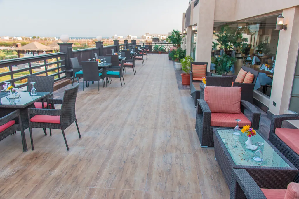 Terrace, Gravity Hotel Aqua Park Hurghada, Red Sea Riviera