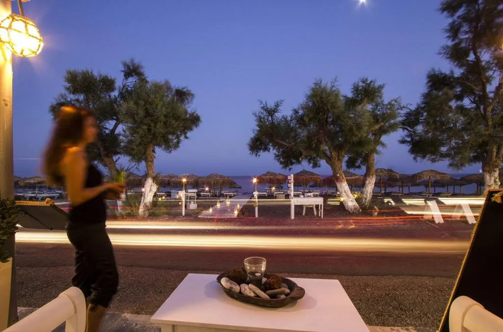 Terrace, Sea View Beach Hotel, Santorini
