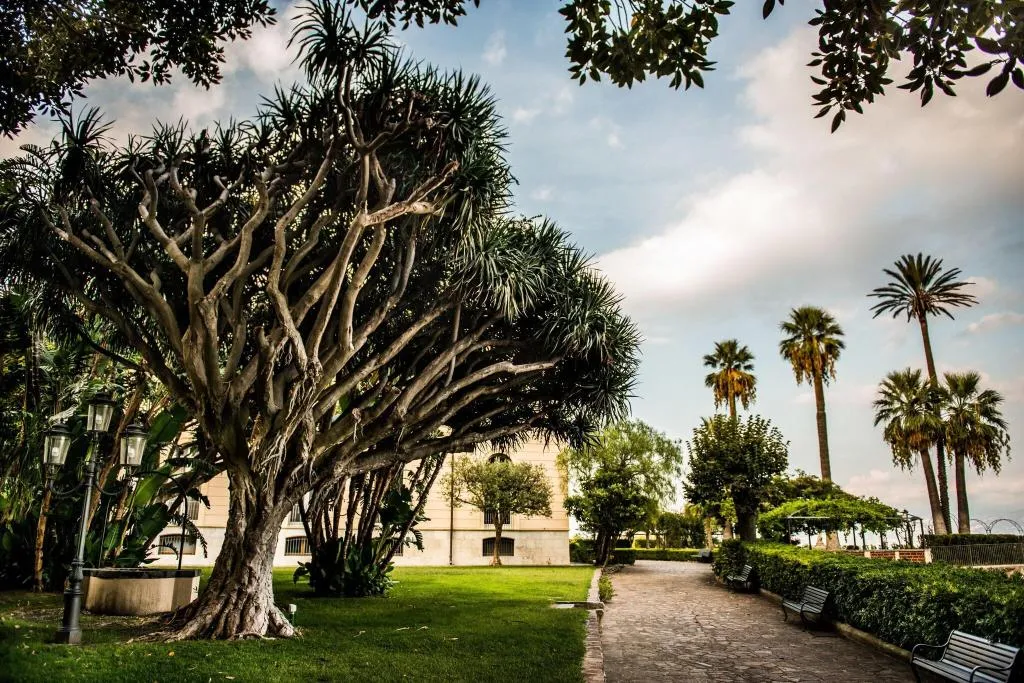 Terrace, Villa Pulejo, Catania