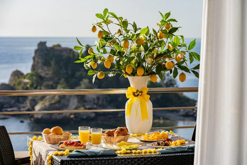 Double or Twin SUPERIOR SEA VIEW Room, Panoramic Hotel Taormina, Taormina