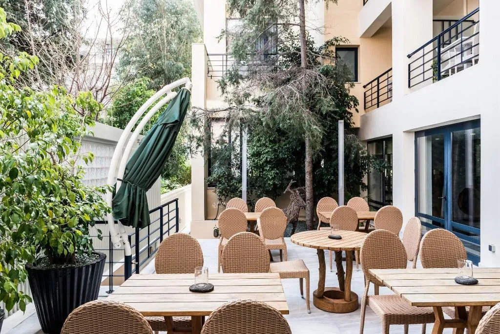 Terrace, Avra City Hotel, Crete