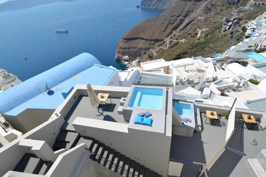 General view, Aria Suites, Santorini