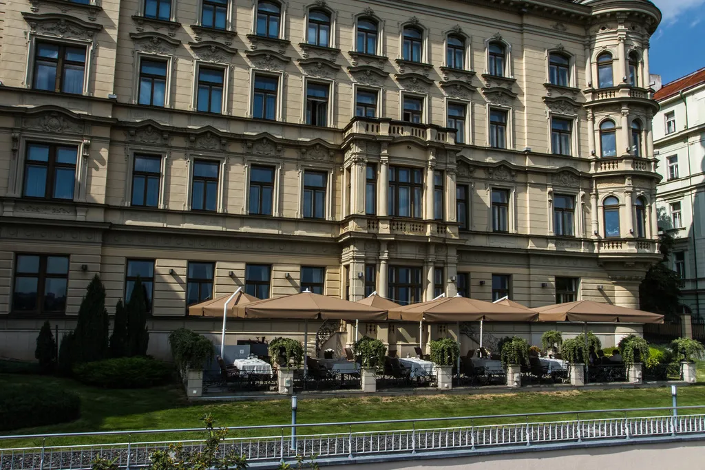 Terrace, Le Palais Art Hotel Prague, Prague