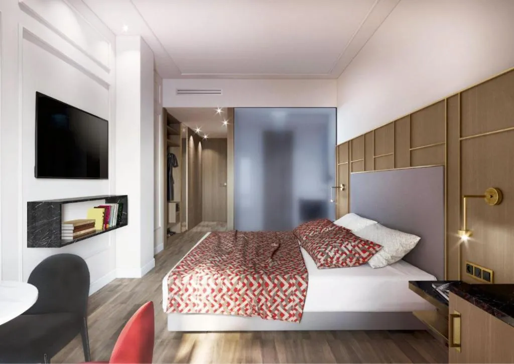 DOUBLE SINGLE USE DELUXE WITH BALCONY Room, Grand Fontana Di Trevi, Rome