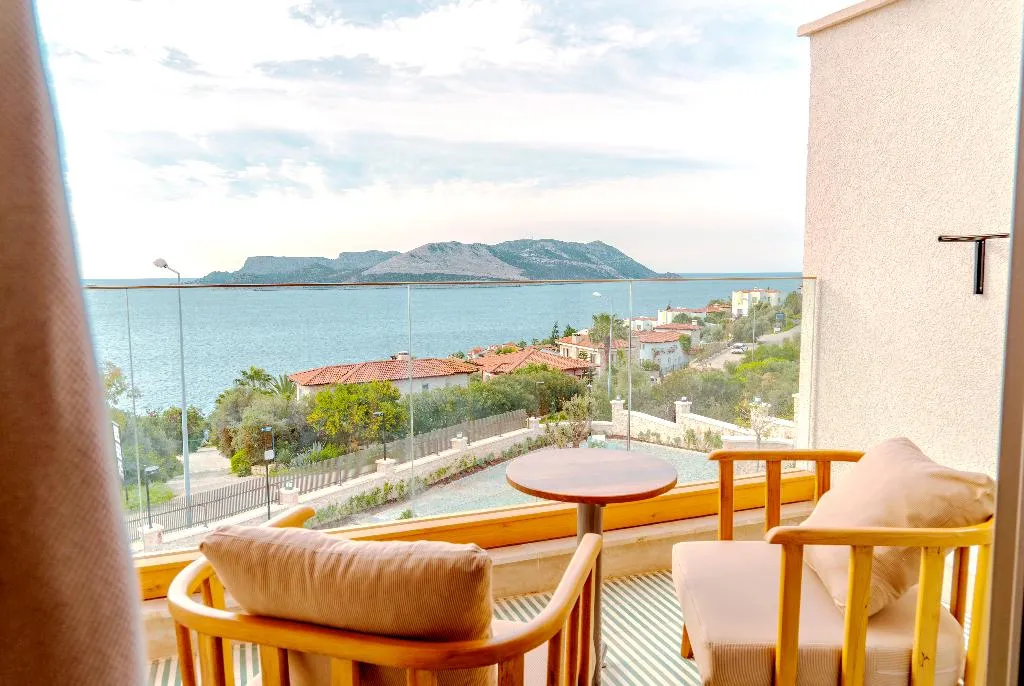 DOUBLE DELUXE SEA VIEW Room, Novva Hotels,Kaş, Dalaman