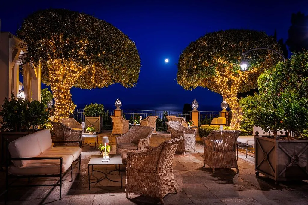 Restaurant, Grand Hotel San Pietro, Taormina