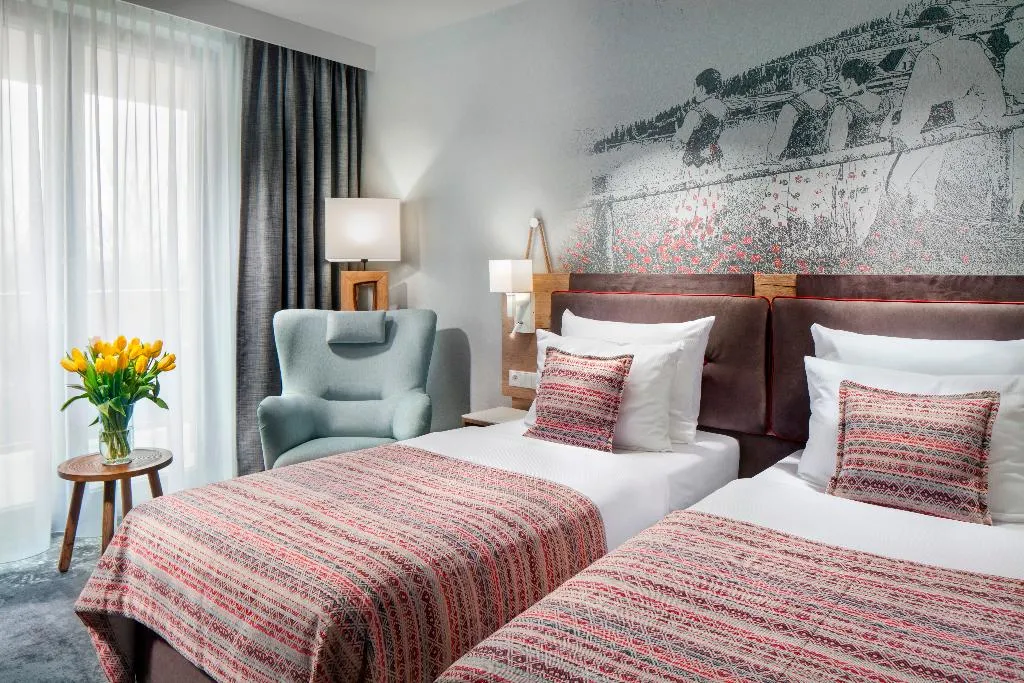 DOUBLE TWO BEDS Room, Hotel Aquarion Family & Friends - Destigo Hotels, Krakow