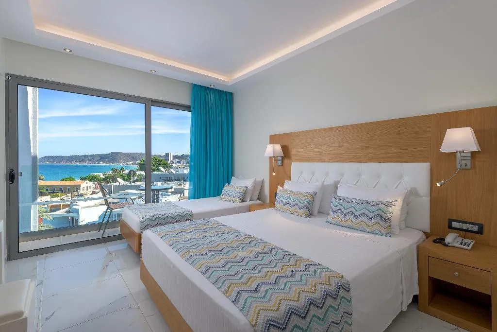 Double or Twin SIDE SEA VIEW Room, Oceanis Park Hotel, Rhodes