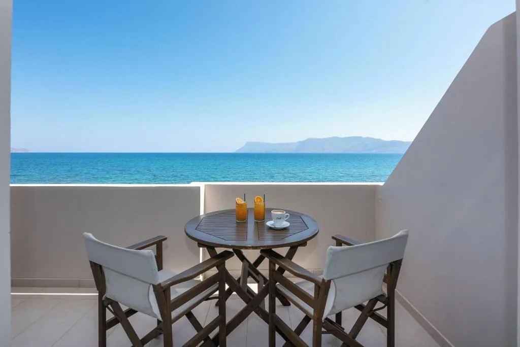Terrace, Christina Beach Hotel, Crete