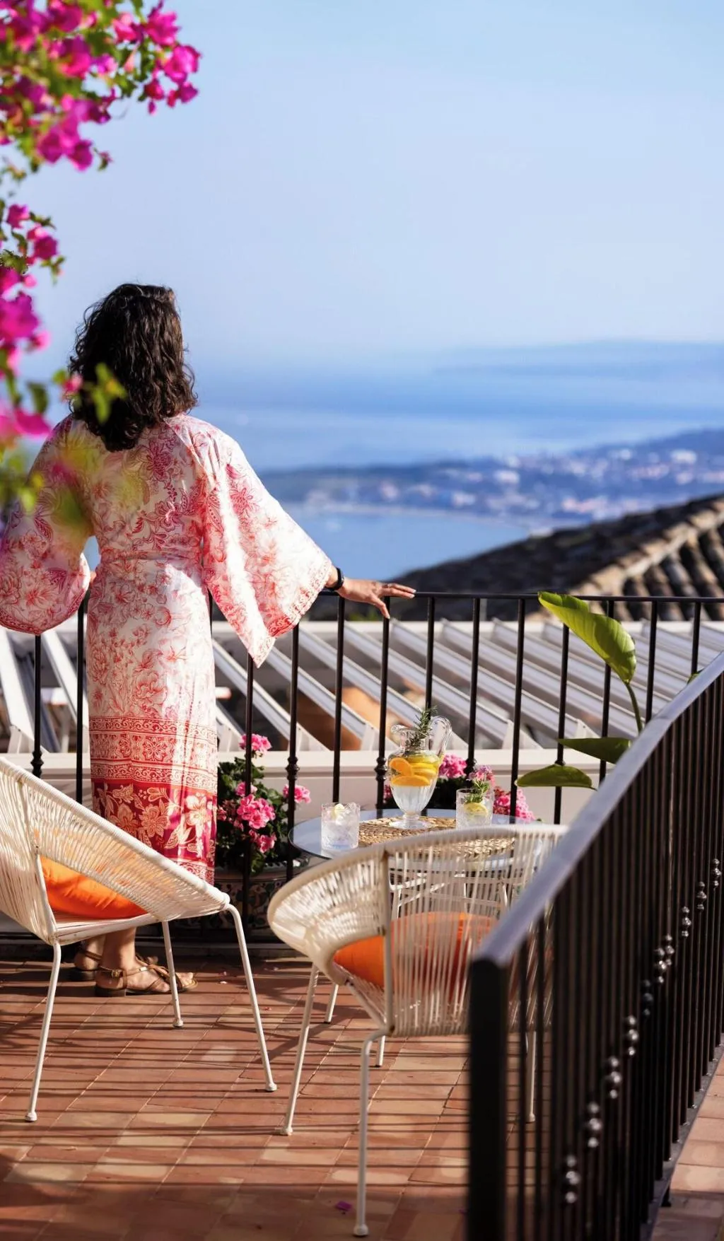 Terrace, Villa Taormina, Taormina