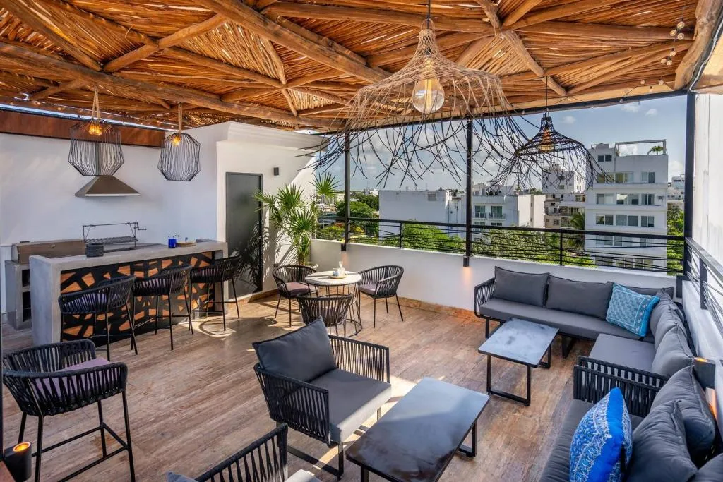 Terrace, Emiliano 42 Condos Boutique, Playa Del Carmen