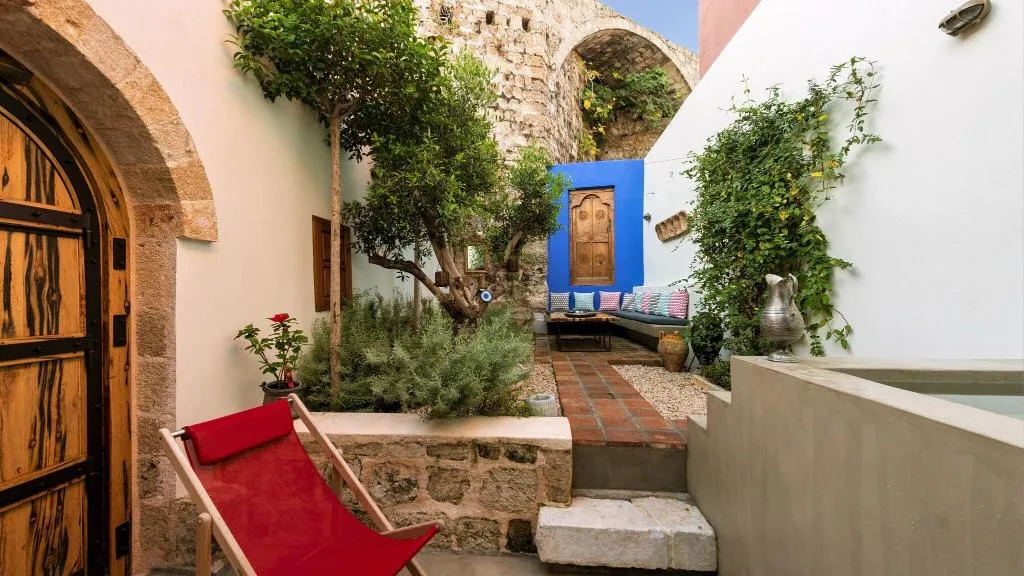 Terrace, Kokkini Porta Rossa, Rhodes