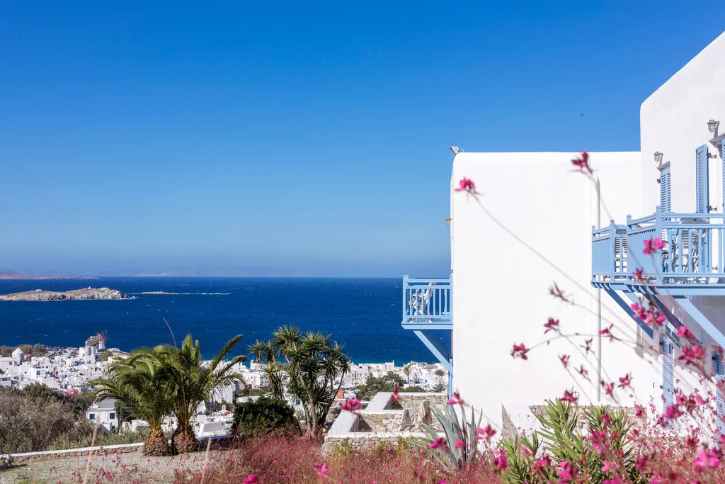Double or Twin SIDE SEA VIEW Room, Vencia Boutique Hotel, Mykonos