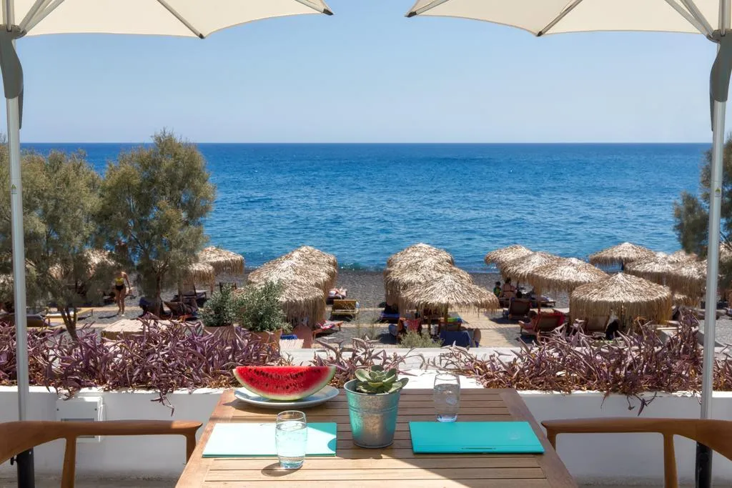 General view, Kamari Beach, Santorini