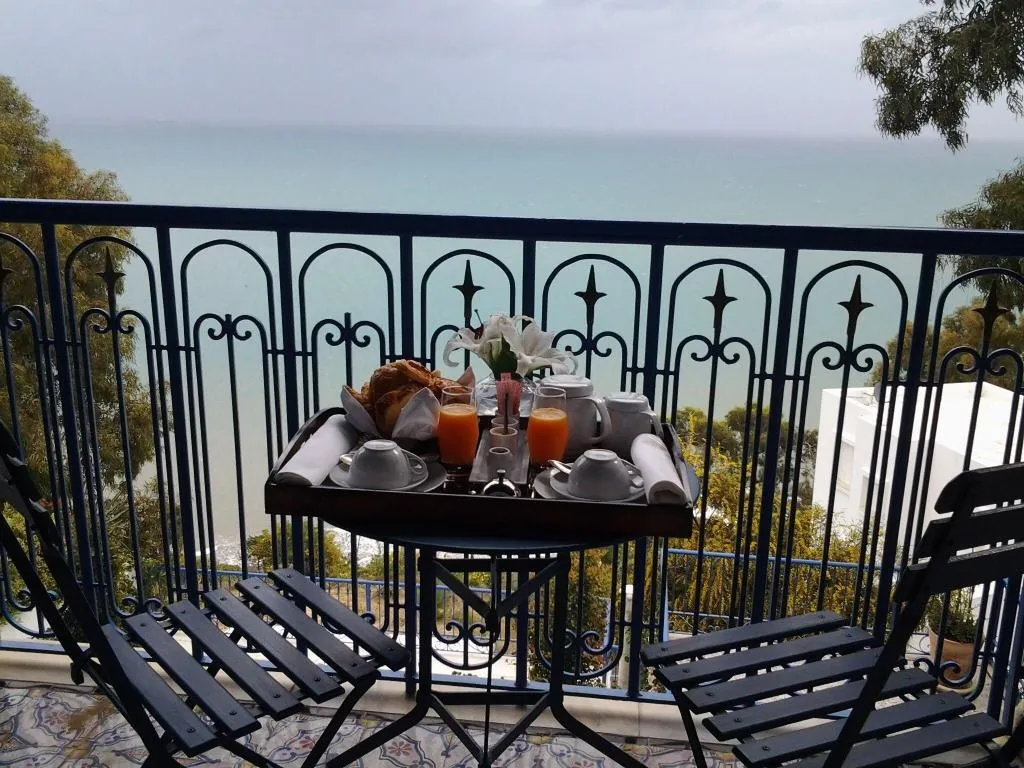 Terrace, La Villa Bleue, Tunisia