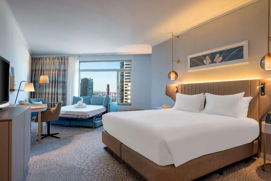 DOUBLE KING SIZE BED Room, Hilton Diagonal Mar Barcelona, Barcelona