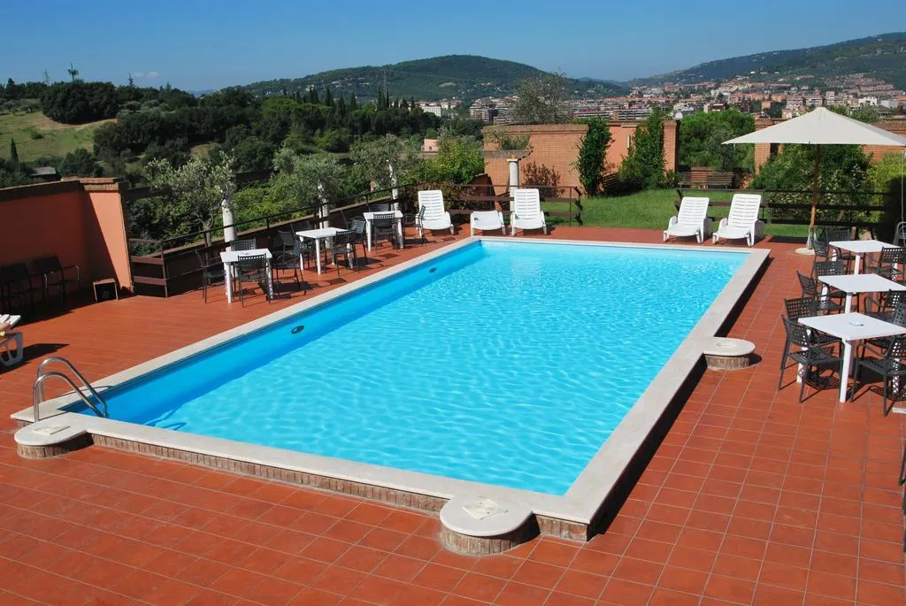 Terrace, Etruscan Chocohotel, Perugia