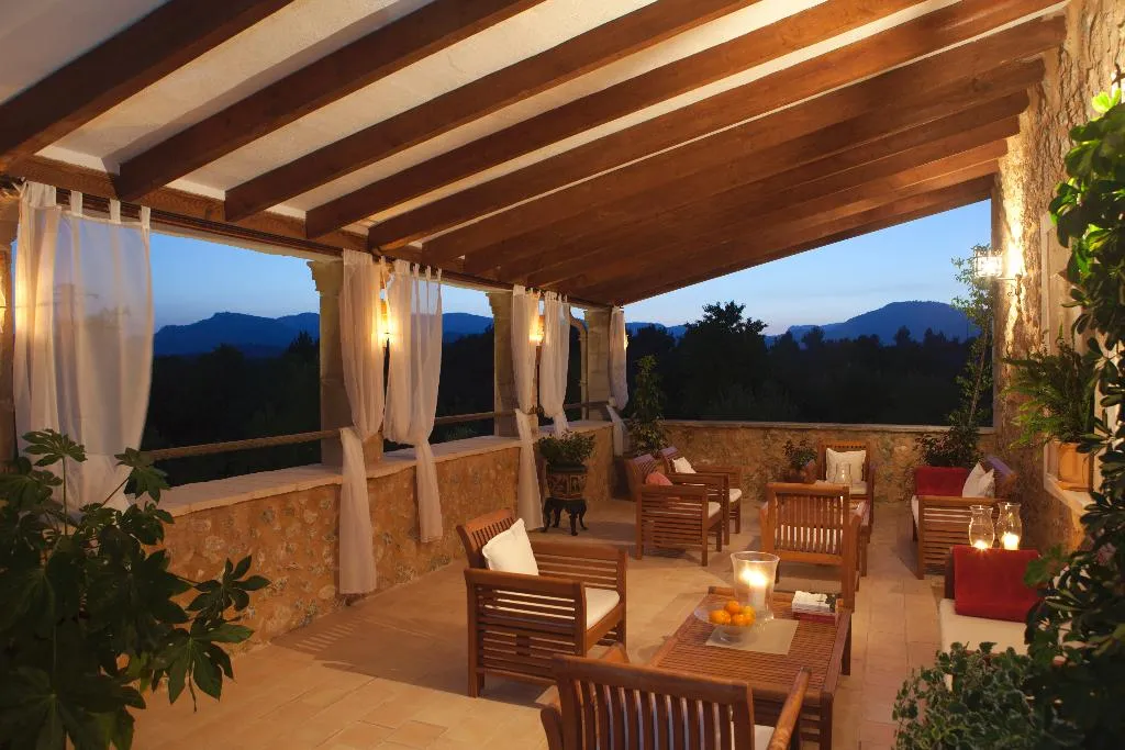 Terrace, Finca Hotel Can Estades, Majorca