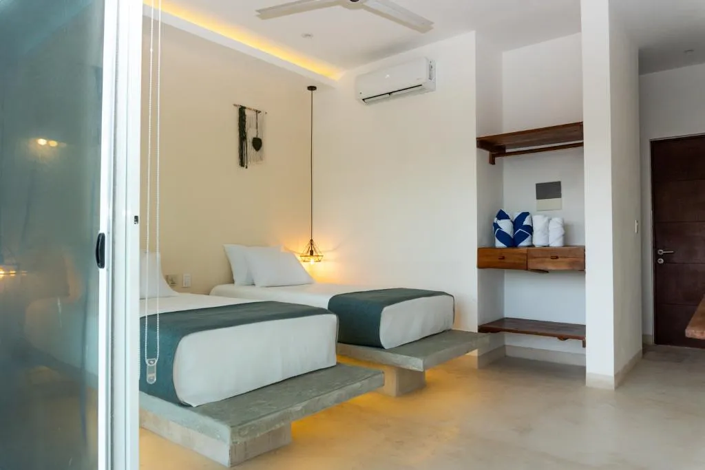 TWIN DELUXE Room, Kanté Hotel - Downtown Tulum, Cancun Area