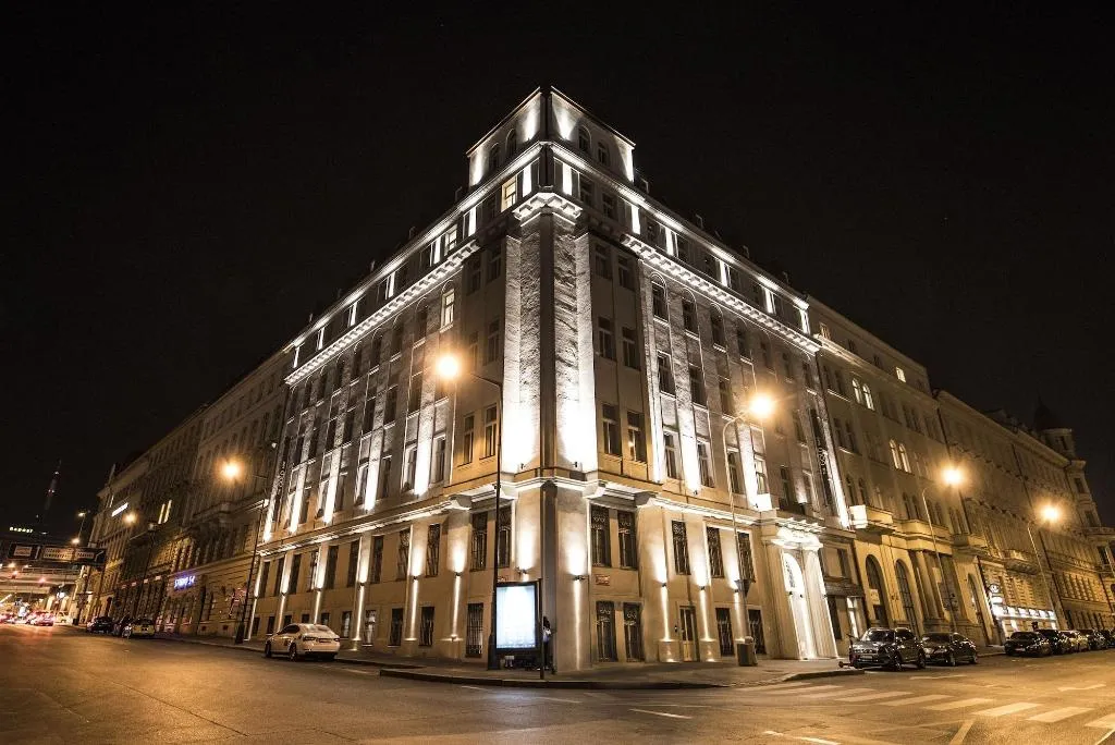 General view, The Gold Bank, Prague