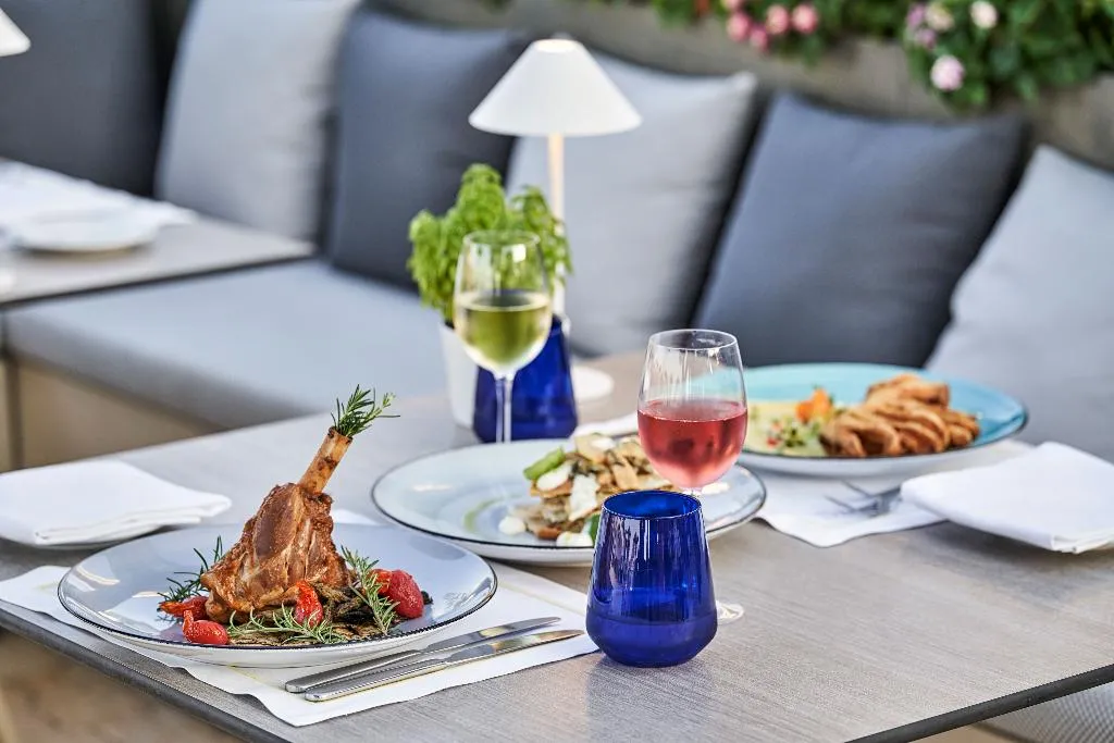 Restaurant, Atlantica Amalthia Beach Hotel, Crete