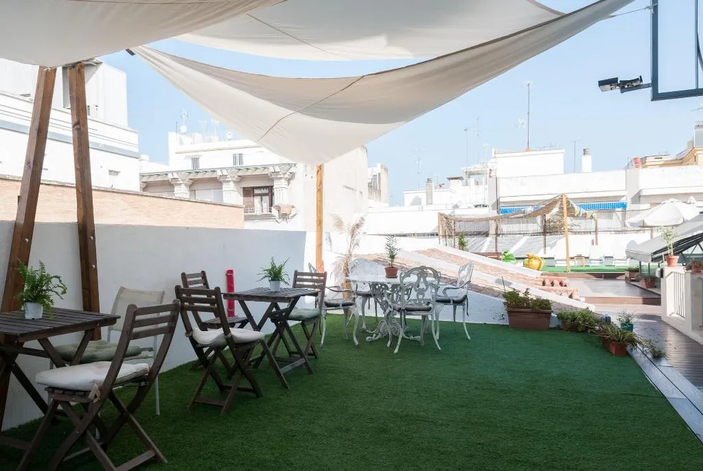 Terrace, The Nomad Hostel, Seville