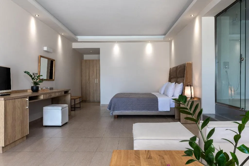 JUNIOR SUITE WITH PRIVATE POOL Room, splendour hotel and suites, Santorini
