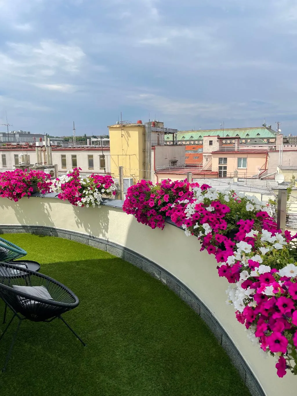 General view, Rooftop Planet Prague Hotel, Prague