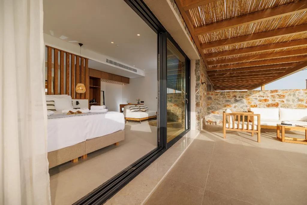JUNIOR SUITE DELUXE SEA VIEW Room, Deos Luxury Suites, Crete