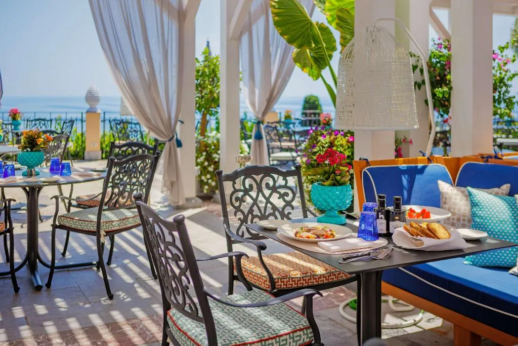 Restaurant, Grand Hotel San Pietro, Taormina