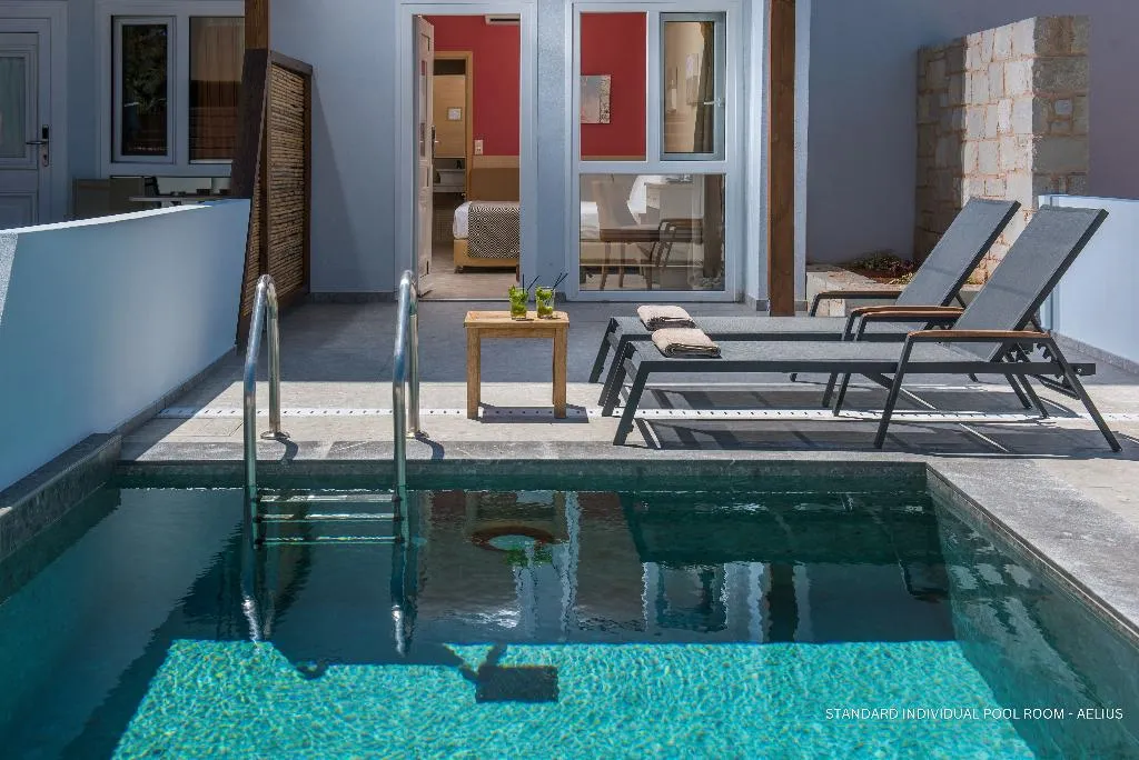 Double or Twin WITH PRIVATE POOL Room, Aelius Hotel & Spa, Crete