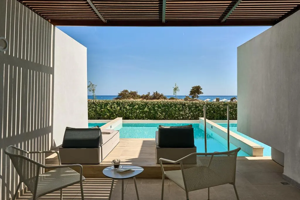 DOUBLE SEA VIEW WITH PRIVATE POOL Room, Gennadi Grand Resort, Rhodes