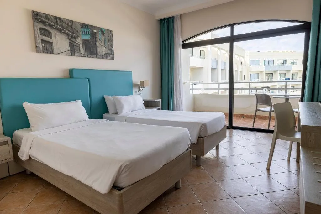 Double or Twin SEA VIEW POOL VIEW Room, Riviera Spa Resort – Adults Only, Malta
