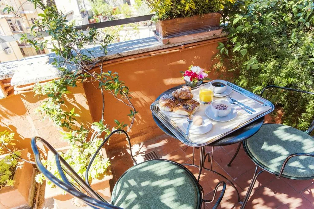 Terrace, Hotel Due Torri, Rome