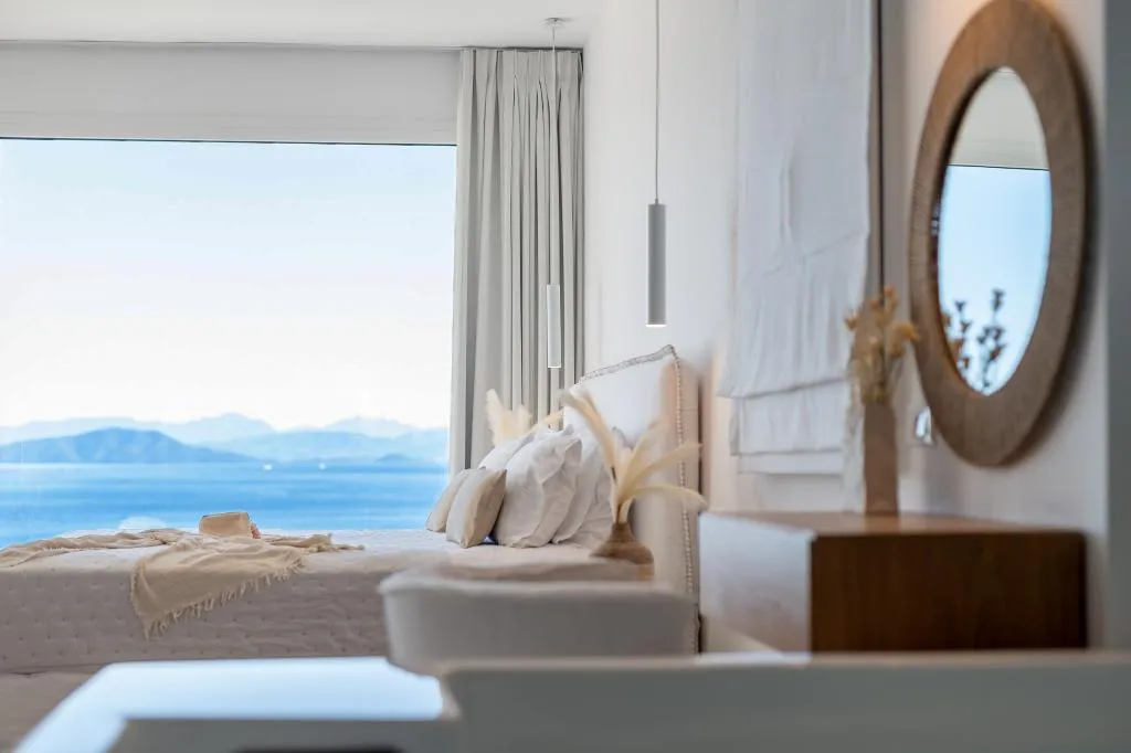 SUITE ONE BED Room, Achillion Luxury Corfu Villa, Corfu