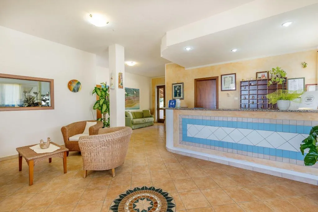 Lobby, Hotel Biderrosa, Olbia
