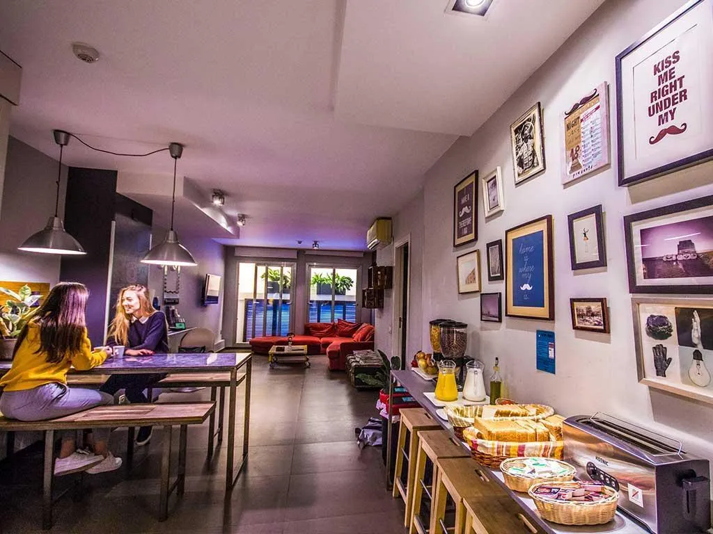 Restaurant, Don Moustache Hostel, Barcelona
