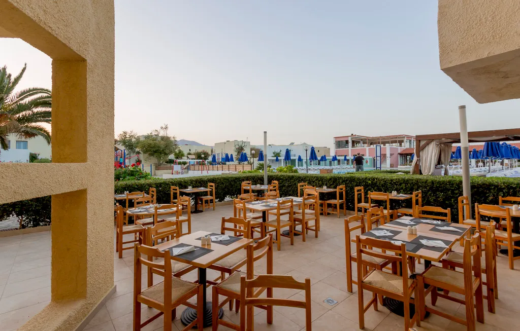Terrace, Dessole Dolphin Bay Resort, Crete