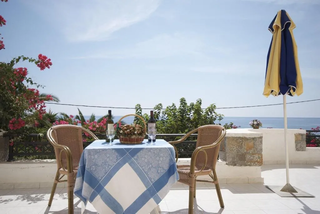 Terrace, Sarikampos Beach, Crete
