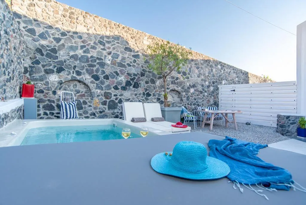 Terrace, Lagadi Suites, Santorini