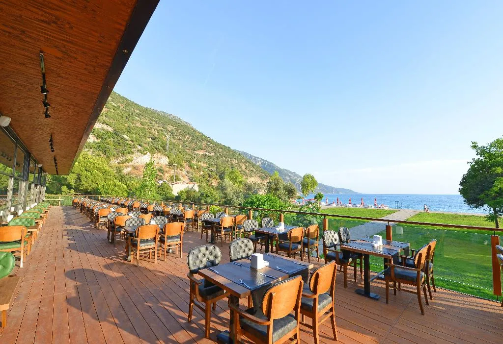 Terrace, Belcekum Beach Hotel, Dalaman