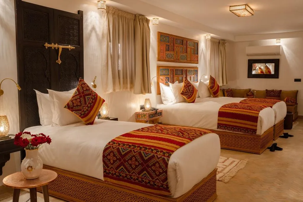 QUADRUPLE ONE BEDROOM ONE BATHROOM Room, Riad Joy Fès, Fez
