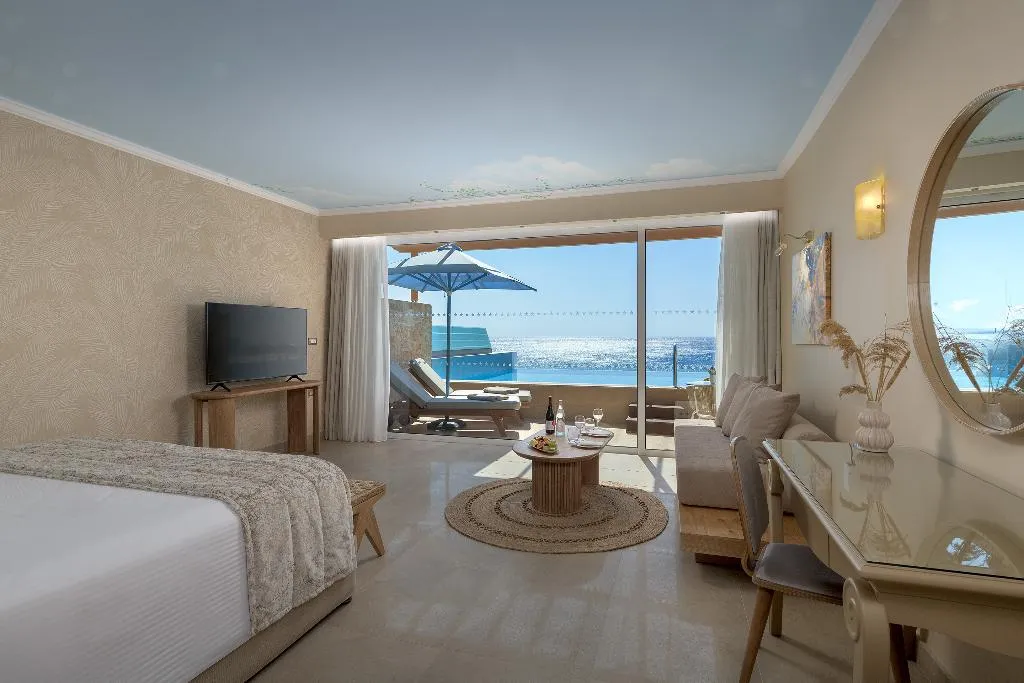Double or Twin BEACH FRONT WITH PRIVATE POOL Room, Atrium Prestige Thalasso Spa Resort & Villas, Rhodes