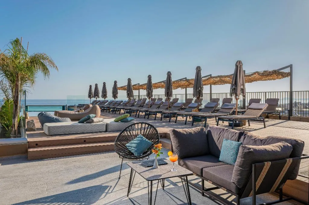Terrace, Minos Ambassador All Suites & Spa - Adults Only, Crete