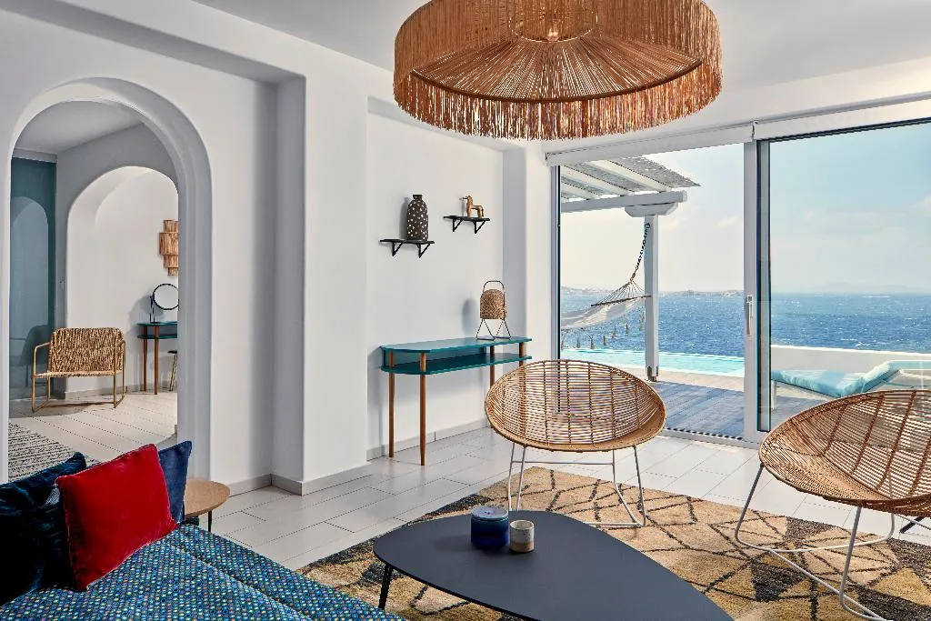 SUITE SEA VIEW WITH PRIVATE POOL Room, Kouros Hotel & Suites, Mykonos