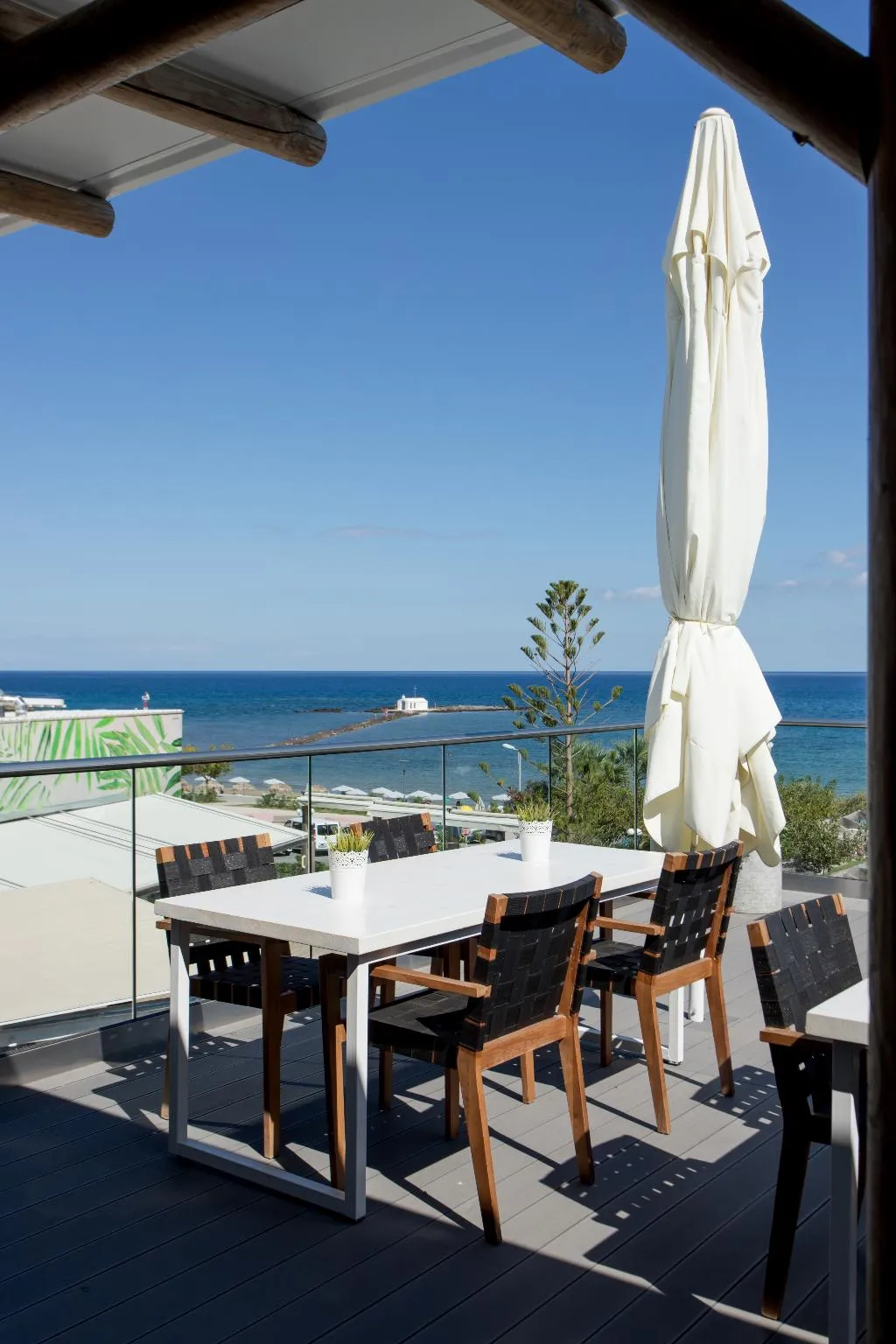 Terrace, Georgioupolis Beach Hotel, Crete