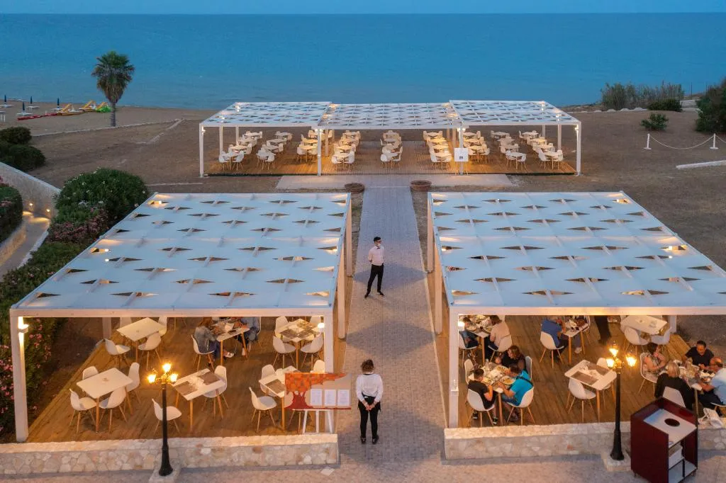 Restaurant, Hotel Club Eloro, Catania