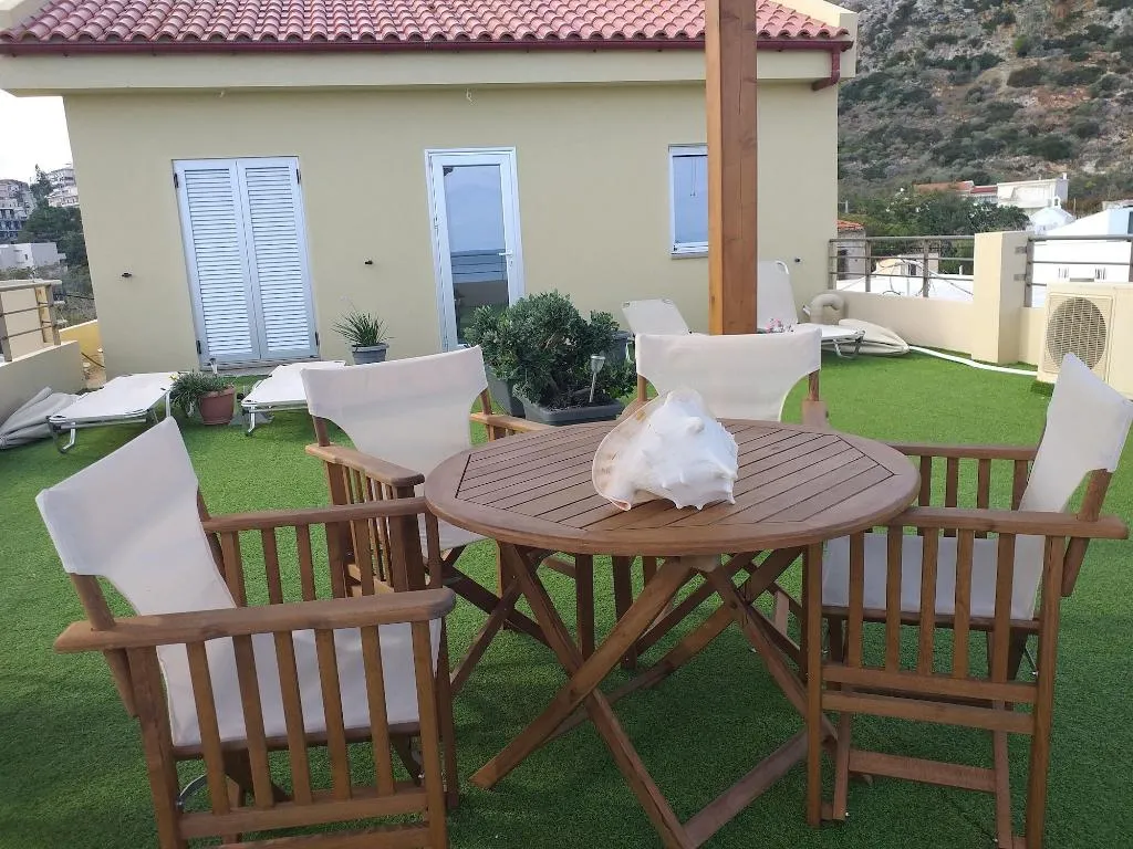 Terrace, Xristina's Apartments, Crete