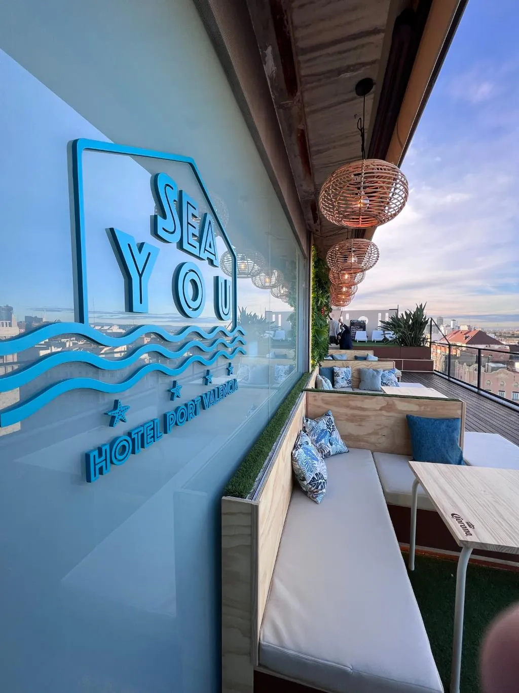 Terrace, Hotel Atarazanas, Valencia