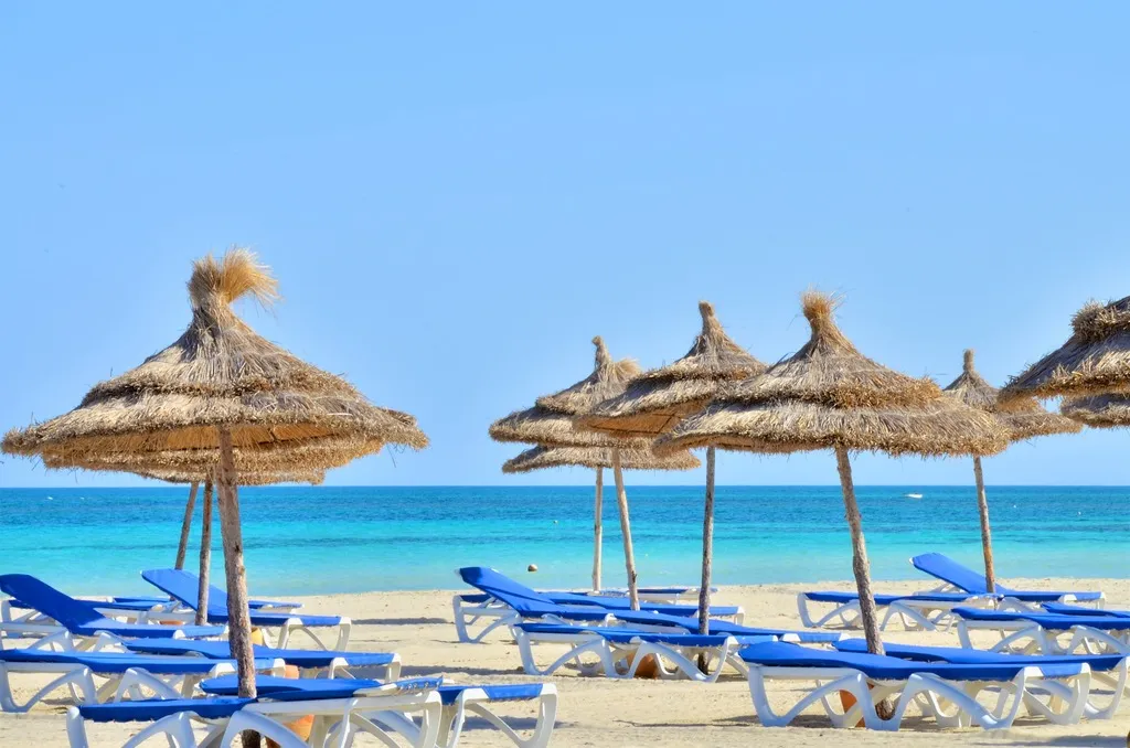 Beach, Royal Garden Palace, Tunisia